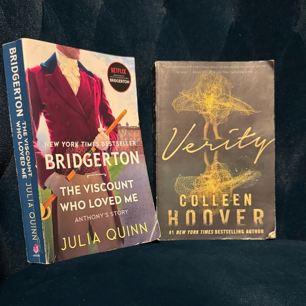 Bridgerton Viscount Who Loved Me Julia Quinn & Verity by Colleen Hoover Book Set